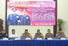 Polres Natuna Gelar Rilis Pers Akhir Tahun 2025, Catat Penurunan Kasus Pidana dan Peningkatan Penanganan Narkotika