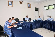 Rakor Antisipasi Bencana Hidrometeorologi Basah bersama Menko PMK, Lanud RSA Natuna Perkuat Kesiapsiagaan