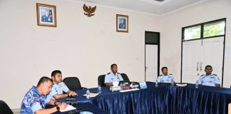 Rakor Antisipasi Bencana Hidrometeorologi Basah bersama Menko PMK, Lanud RSA Natuna Perkuat Kesiapsiagaan