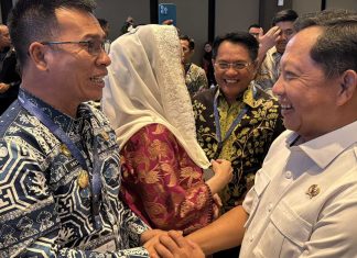 Kenakan Batik Mangrove Khas Anambas, Bupati Aneng Promosikan Identitas Maritim di Rakernas APKASI 2026