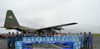 Lanud RSA Natuna Kirim 6,4 Ton Bantuan Kemanusiaan untuk Korban Bencana Sumatera