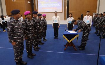 Teguhkan Komitmen Bersih dan Transparan, TNI AL Kodaeral IV Gelar Penandatanganan Pakta Integritas Penerimaan Caba dan Cata PK TNI AL Gelombang I TA 2026