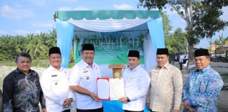 Dihadiri Wakil Menteri Agama RI Pemkab Asahan Serahkan Sertifikat Tanah Pembangunan MAN Insan Cendikia