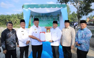 Dihadiri Wakil Menteri Agama RI Pemkab Asahan Serahkan Sertifikat Tanah Pembangunan MAN Insan Cendikia