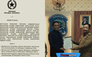 Keppres Nomor 40 Tahun 2025 Terbit,Buton Tengah Resmi Miliki Pengadilan Agama Sendiri