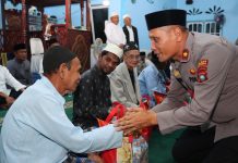 Peringatan Isra Mi’raj Dirangkai Jumat Berkah, Polres Natuna Berbagi di Cemaga