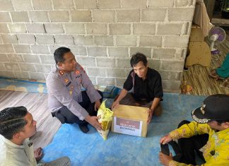 Jumat Berkah Polres Kepulauan Anambas, Aksi Nyata Polri Humanis di Desa Tiangau