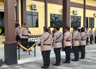 Polres Kepulauan Anambas Gelar Sertijab Kapolsek Siantan dan Jemaja, Lantik Kabag Ren