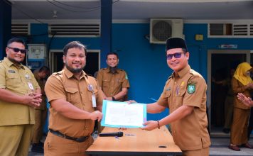 Komitmen Bersama Menuju Kinerja Profesional, Diskominfotik Bengkalis Gelar Penandatanganan Pakta Integritas