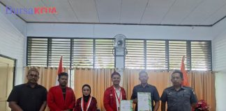 Bawaslu Kota Baubau Lakukan MoU Pengawasan Partisipatif Pemilu Bersama GMNI Kota Baubau