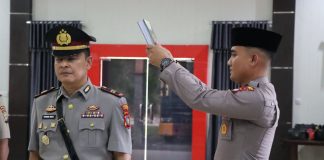 Polres Lingga Gelar Sertijab Kasat Lantas dan Dua Kapolsek