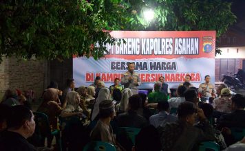 Wujudkan Kampung Bersih Narkoba Kapolres Asahan Silaturahmi Bersama Warga Jalan Durian