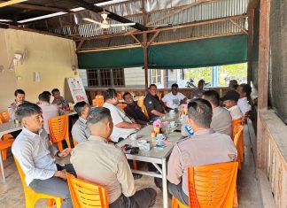 Pererat Sinergitas, Polsek Daik Lingga Gelar Coffee Morning Bersama Insan Pers