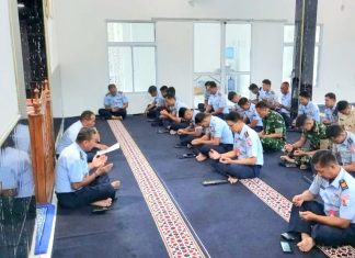 Lanud RSA Gelar Doa Bersama Sambut HUT ke-4 Koopsudnas di Natuna