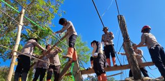 Polres Gayo Lues Bangun Empat Jembatan Gantung, Warga: Dapat Menjual Hasil Kebun Ke Pasar