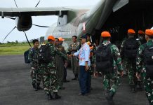 Lanud RSA Natuna Dukung Mobilisasi Batalyon Arhanud 14 Pasgat Menuju Terjun Penyegaran
