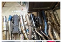 Satlantas Polres Natuna Amankan Puluhan Knalpot Brong, Penertiban Terus Digencarkan