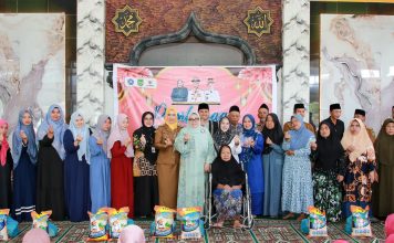 Erlita Amsakar Hadiri PAM di Batam, Salurkan 100 Paket Sembako untuk Lansia