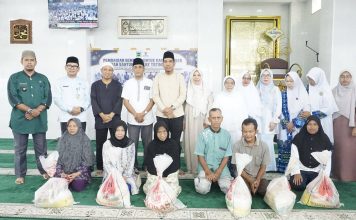 Wabup Lingga Novrizal Hadiri Pembagian Sembako dan Santunan Anak Yatim di Masjid Az Zulfa