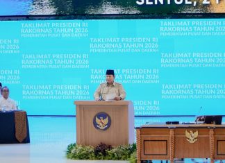 Bupati Bengkalis Hadiri Rakornas Bersama Pemerintah Pusat dan Daerah, Presiden Prabowo Tekankan Kerja Nyata dan Keberpihakan pada Rakyat