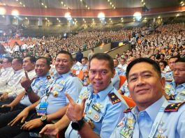 Danlanud RSA Natuna Hadiri Rakornas Pemerintah Pusat dan Daerah Tahun 2026