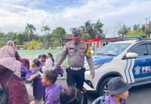 Satlantas Polres Natuna Terima Kunjungan TK 004, Tanamkan Edukasi Keselamatan Berlalu Lintas Sejak Usia Dini