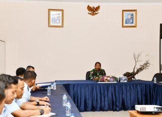 Rapat Staf Lanud Raden Sadjad Natuna, Bahas Hasil Rakornas dan Kesiapan Satuan