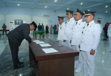 Pemerintah Kabupaten Asahan Lantik Pejabat Administrator Dan Pengawas