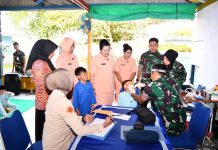 Peduli Kesehatan Anak, RSAU Lanud RSA Natuna Periksa THT Siswa TK dan KB Angkasa