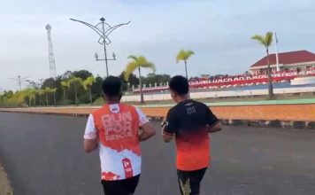 Basarnas Natuna Tempuh Estafet 54 Km, Sambut HUT ke-54 dengan Semangat Satu Jiwa Satu Rasa