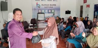 Sambut Ramadan, Rumah BUMN Natuna Bagikan Bingkisan dan Siapkan Bazar untuk Janda Pelaku Usaha