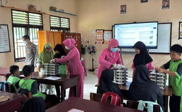 SPPG Yayasan Kemala Bhayangkari Polres Natuna Luncurkan Perdana MBG, 1.350 Pelajar Perbatasan Terima Manfaat