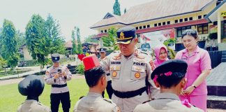 Kapolres Polres Buton Jemput Bintara Remaja, 8 Personel Resmi Bergabung