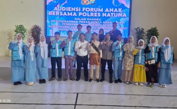Polres Natuna Audiensi Bersama Forum Anak Natuna, Perkuat Upaya Perlindungan Anak Daerah
