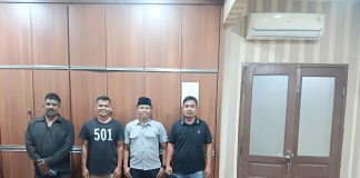 Berantas Narkoba Lima Pria Diciduk Polres Asahan di Kamar Kost