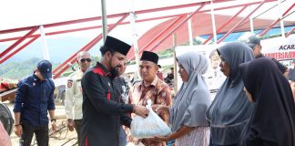 Bupati Al- Farlaky Kunker Ke Simpang Jernih, Tinjau Jembatan Gantung dan Progres Huntara