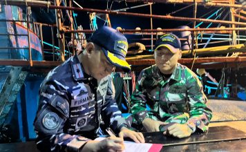 Serah Terima KM Bintang Sejahtera 10, Lanal Ranai Tegaskan Komitmen Penegakan Hukum di Perairan Natuna