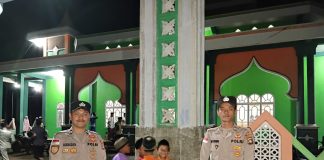 Polsek Pulau Laut Melaksanakan Pengamanan Sholat Tarawih 1447 H, Wujudkan Rasa Aman dan Nyaman