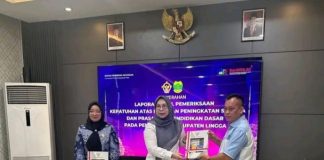 Pemkab Lingga Hadiri Penyerahan LHP BPK Terkait Sarana Pendidikan Dasar