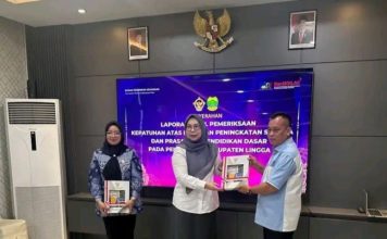 Pemkab Lingga Hadiri Penyerahan LHP BPK Terkait Sarana Pendidikan Dasar