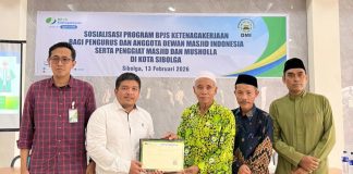 BPJS Ketenagakerjaan Cabang Sibolga Gencarkan Sosialisasi Perlindungan Kerja bagi Pengurus dan Anggota DMI Serta Penggiat Masjid di Kota Sibolga