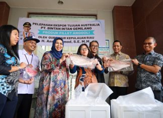 Produk Perikanan Kepri Tembus Pasar Australia, Fillet Ikan Anggoli Diekspor dari Bandara RHF