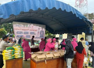 Polsek Serasan Gelar Gerakan Pangan Murah, Bantu Ringankan Beban Warga di Bulan Ramadhan