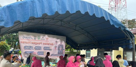 Polsek Serasan Gelar Gerakan Pangan Murah, Bantu Ringankan Beban Warga di Bulan Ramadhan