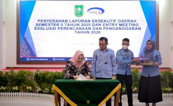 Bupati Bengkalis Terima Laporan Eksekutif Daerah Semester II dan Entry Meeting Evaluasi Perencanaan dan Penganggaran