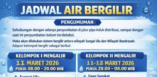 Ada Penyumbatan Pipa Induk, PDAM Natuna Atur Pengaliran Air Bergilir