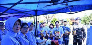 Sambut Idul Fitri, Lanud Raden Sadjad Natuna Hadirkan Bazar Ramadhan TNI