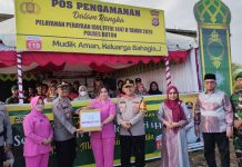 Kapolres Buton Bersama Bupati Buton Selatan Cek Pos PAM Ops Ketupat Anoa 2026