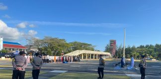 Polres Natuna Lakukan Pengamanan Sholat Idul Fitri di Pantai Piwang, Berlangsung Aman dan Nyaman