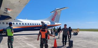 Personel Lanud Raden Sadjad Bersama Instansi Terkait Amankan Bandara di Posko Terpadu Angkutan Lebaran